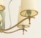 Lámpara de araña italiana con seis brazos de Stilnovo, años 40, Imagen 6