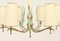 Lámpara de araña italiana con seis brazos de Stilnovo, años 40, Imagen 4