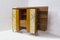 Mueble de madera con paneles decorados de Paolo Buffa para La Permanente Mobili Cantù, años 50, Immagine 1