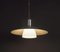 Danish Hanging Lamp in Metal with Milk Glass, 1980s, Image 7