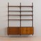 Rosewood Wall Unit with a Dresser and a Lighted Bar Cabinet by Thygesen and Sorensen for Hansen & Guldborg, 1960s 1