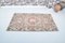 Vintage Red and Gray Oriental Patterned Rug 3