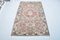 Vintage Red and Gray Oriental Patterned Rug 1