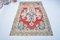 Modern Multicolored Oushak Area Rug 1