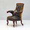 Library Armchair in Leather and Rosewood 1