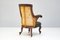Library Armchair in Leather and Rosewood 3