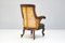 Library Armchair in Leather and Rosewood, Image 3