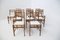 Mid-Century Wooden and Bouclé Chairs by BBPR, 1950s, Set of 12 10