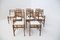 Mid-Century Wooden and Bouclé Chairs by BBPR, 1950s, Set of 12, Image 10