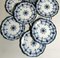 English Blue Burleigh Dessert Plates from Wedgwood, 1914, Set of 10 4