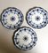 Englische Blaue Burleigh Dessertteller von Wedgwood, 1914, 10er Set 6