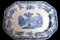 Plateau en Céramique Bleue de Copeland Spode, Angleterre, 1914 3