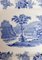 Bandeja inglesa de cerámica azul de Copeland Spode, 1914, Imagen 10