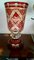 Antique Bohemian Tall Glass Vase, 1890s, Image 2