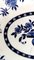 Englisches Staffordshire Tablett mit blauen Transferware Dekorationen, 1901 11
