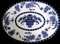 Staffordshire English Tray with Blue Transferware Decorations, 1901 2