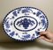 Bandeja Staffordshire inglesa con decoraciones en azul, 1901, Imagen 18