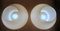 Murano Pilzförmige Lampen aus Opalglas von Venini, 1970er, 2er Set 7