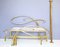 Letto Queen Size Art Nouveau postmoderno in ottone con motivo a cigni, Italia, Immagine 1