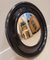Espejo convexo vintage con marco lacado, Francia, Imagen 5