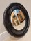 Espejo convexo vintage con marco lacado, Francia, Imagen 2