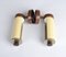 Roller Sconces by Josef Hurka for Napako, 1960s, Set of 2 4