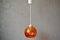 Lámpara de suspensión vintage en naranja, años 80, Imagen 4