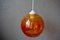 Vintage Orange Suspension Lamp, 1980s 5