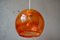 Vintage Orange Suspension Lamp, 1980s 6