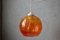 Vintage Orange Suspension Lamp, 1980s 1