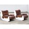 Leather Lounge Chairs, 1960s, Set of 2 8