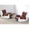 Leather Lounge Chairs, 1960s, Set of 2 19