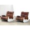 Leather Lounge Chairs, 1960s, Set of 2 1