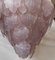 Lámpara de araña redonda de cristal de Murano rosa, años 90, Imagen 5