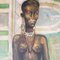 Etiennette Johan, Post-Cubist Figure, 1950s, Oil on Canvas, Framed, Image 4