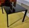 Vintage Dining Table in Black Glass with Extension, 1960s 4