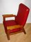 Roter Vintage Sessel, 1970er 8