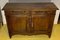 19th Century Low Buffet in Carved Oak with Flower Details 3