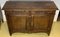 19th Century Low Buffet in Carved Oak with Flower Details 4