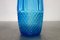 Botella de vidrio azul de Empoli, Italy, años 60, Imagen 3