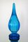 Blue Glass Bottle from Empoli, Italy, 1960s 6