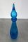 Blue Glass Bottle from Empoli, Italy, 1960s 7