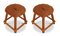Tabourets Arts and Crafts Antiques en Chêne, 1920s, Set de 2 1