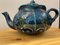 Vintage Blue Ceramic Teapot 6