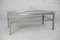 Steel Coffee Table with Double Smoked Glass Tops, France, 1970s, Image 12