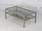 Steel Coffee Table with Double Smoked Glass Tops, France, 1970s, Image 18