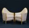 French 24K Gold Leaf Giltwood Bergère Armchairs, 1910s, Set of 2 2