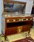Art Deco Buffet in Mahogany, Gilded Bronzes and White Marble 4