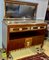 Art Deco Buffet in Mahogany, Gilded Bronzes and White Marble, Image 4