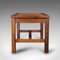 Edwardian English Oak Luggage Rack or Nightstand, 1910s 4